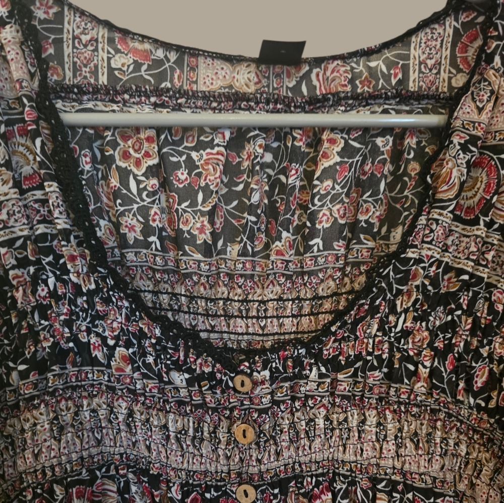 Boho Gypsy Loose Fit Top - Picture 10 of 16